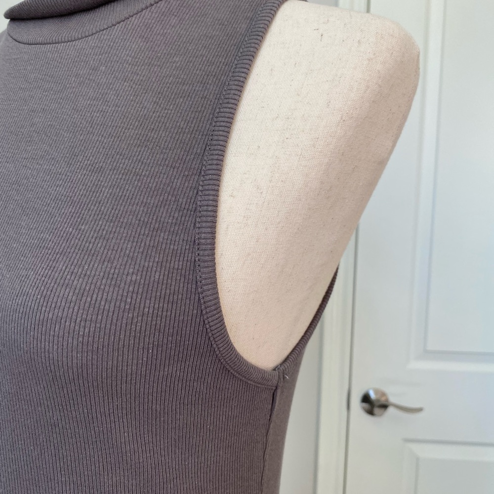 Zara Turtle Neck Ribbed Dress L - Picture 7 of 8